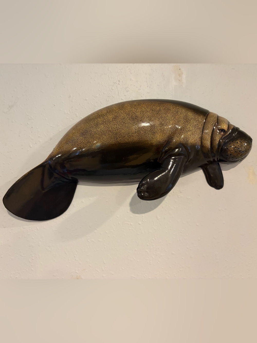 Manatee, 18” Wall Mount. Sea Cow Plague. Beach & Nautical Decor. Florida.